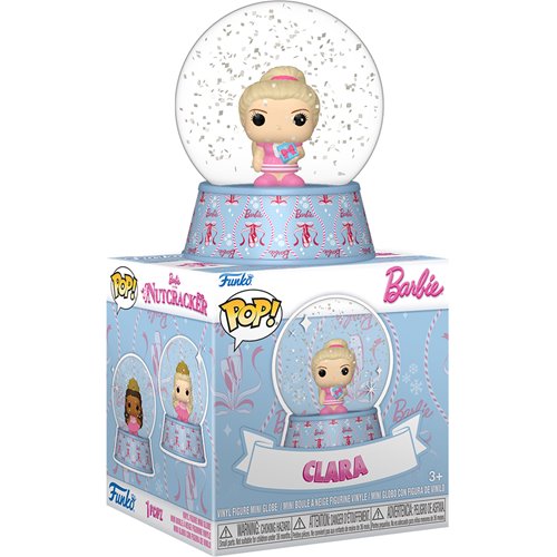 Barbie Nutcracker 25th Anniversary Mini Glitter Globes Display Case of 12