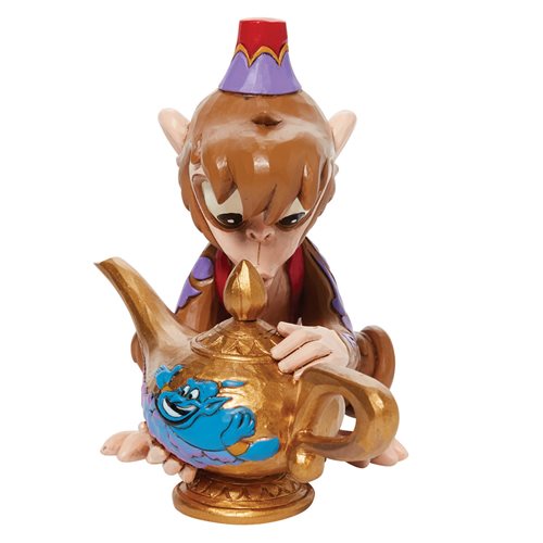 Disney Traditions Aladdin Abu and Genie Lamp with Scene by Jim Shore Statue