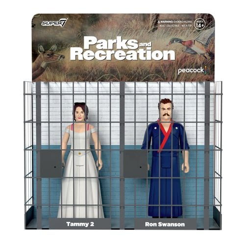 Parks and Recreation Ron and Tammy #2 3 3/4-Inch ReAction Figure 2-Pack