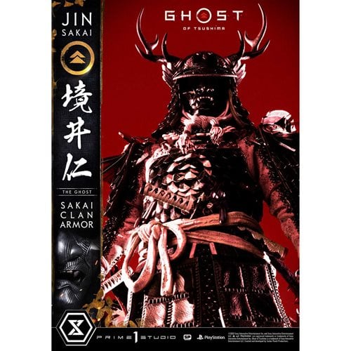 Ghost of Tsushima Jin Sakai The Ghost Sakai Clan Armor Deluxe Version 1:4 Scale Ultimate Premium Mas