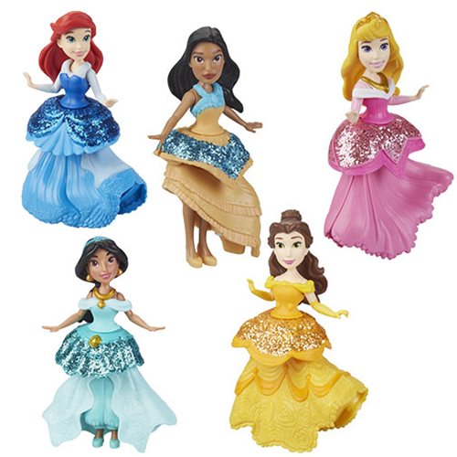 princess dolls with clip on dresses