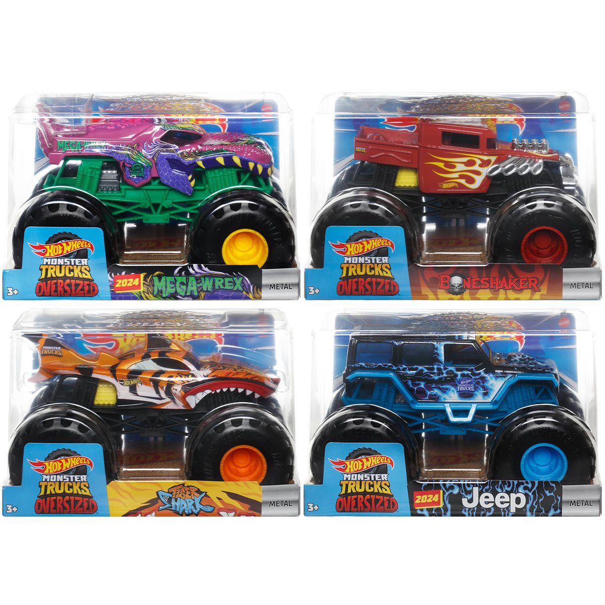 Hot Wheels Monster Trucks 1:24 Vehicle 1 of Scale 2024 Mix Case 4