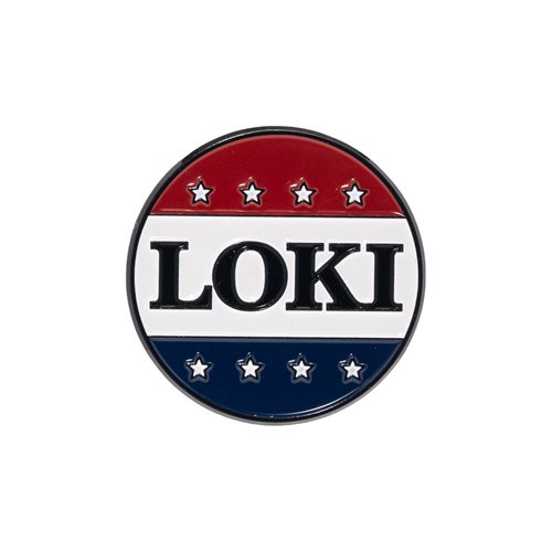 Loki President Loki Button and Alligator Loki Pin 2-Pack - Entertainment Earth Exclusive