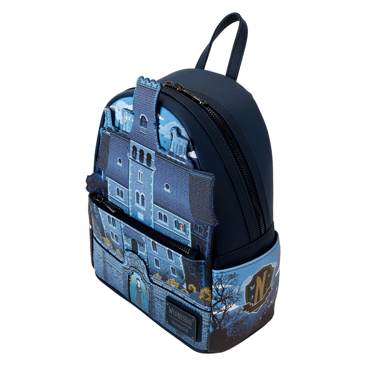 Mochila Wednesday Nevermore Academy Loungefly - Brilho No Escuro