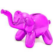 Balloon Animal Small Elephant Pink Money Bank