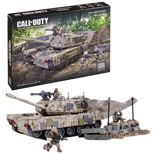 Mega Bloks Cod Call of Duty 06822 Heavy Armor Outpost Main Battle Tank 2013 for sale online 