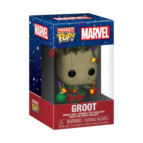 Guardians of the Galaxy Holiday Groot Funko Pocket Pop! Vinyl Figure and Youth T-Shirt 2-Pack