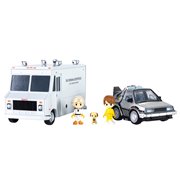 Back to the Future QV-04 Time Machine Deluxe Edition Q Village Model Kit Set