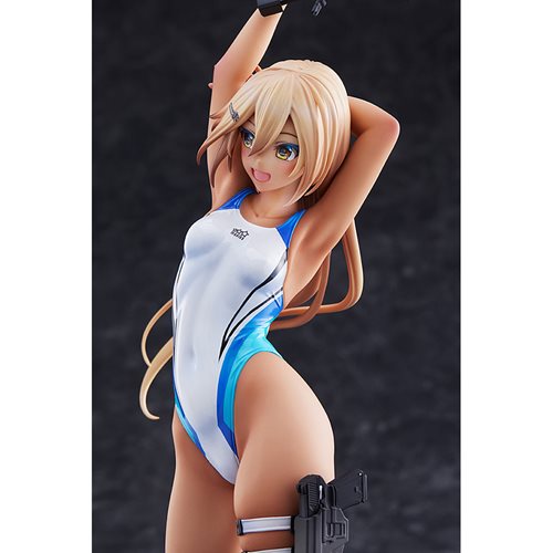 Arms Note Kouhai-chan of the Swimming Club Blue Line Swimsuit Version 1:7 Scale Statue