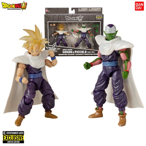 Dragon Ball Super Dragon Stars Super Saiyan Gohan and Piccolo Cape Version Action Figure 2-Pack - EE Exclusive
