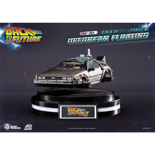 Back to the Future II Delorean Floating EAF-005 Egg Attack Floating Statue