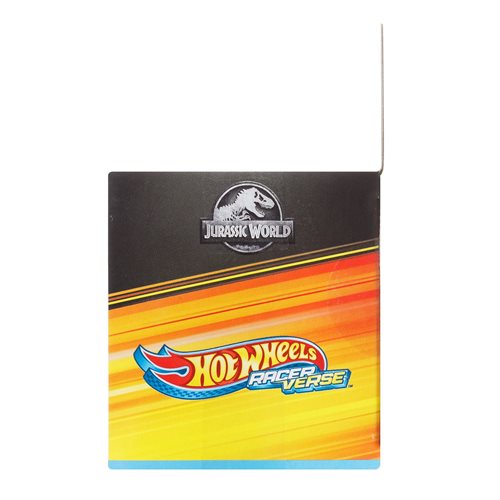Hot Wheels RacerVerse Jurassic World Allosaurus Containment Cage Vehicle 4-Pack