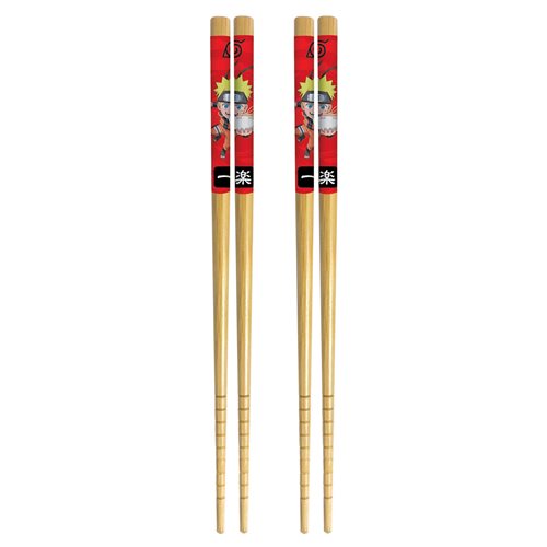 Naruto Ichiraku Ramen Bamboo Chopsticks 2-Pack