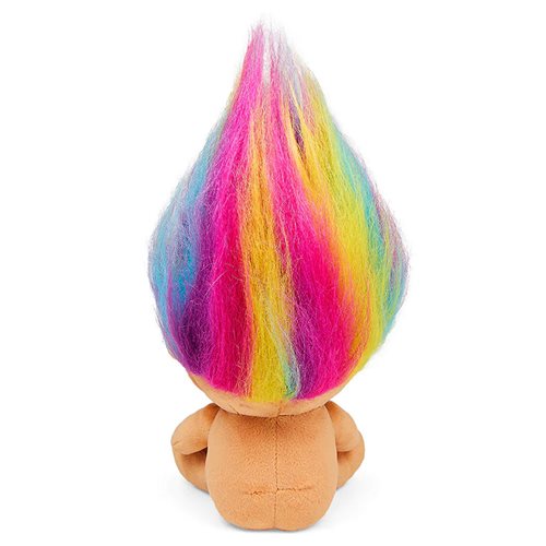 Kidrobot x Trollify Peach Troll with Rainbow Hair 8-Inch Phunny Plush