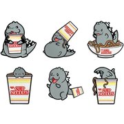 Nissin Cup Noodles x Godzilla 1 1/2-Inch Premium Pin Series Display Tray of 24