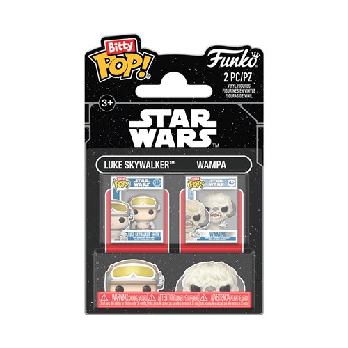 Star Wars: The Empire Strikes Back Luke and Wampa Funko Bitty Pop! Mini-Figure 2-Pack