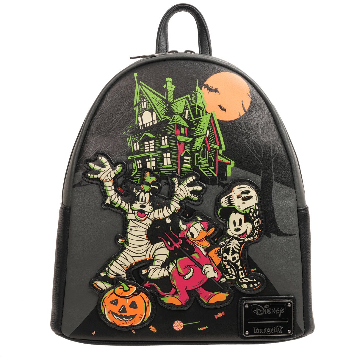Disney 100 Halloween Trick or Treaters Glow-in-the-Dark Mini-Backpack - Entertainment Earth Exclusive