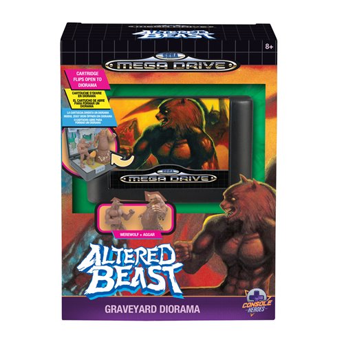 Console Heroes Sega Mega Drive Altered Beast Cartridge Diorama Playset