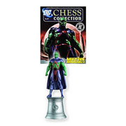 DC Superhero Martian Manhunter White Knight Chess Piece with Magazine