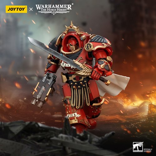 Joy Toy Warhammer Horus Heresy Blood Angels Legion Praetor in Tartaros Terminator Armor 1:18 Scale A