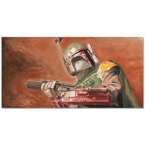 Star Wars Boba Fett Relentless Canvas Giclee Print