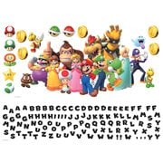 Super Mario Giant Peel and Stick Wall Decals with Alphabet