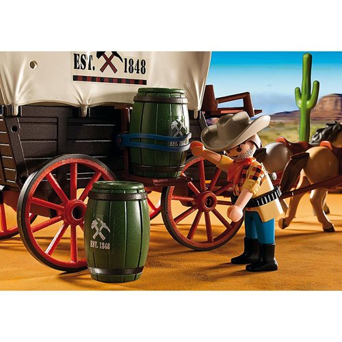 Playmobil 5248 Western Covered Wagon with Raiders