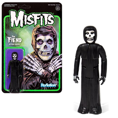 The Misfits Fiend Black Action Figure Reaction Super7 5307 for sale online
