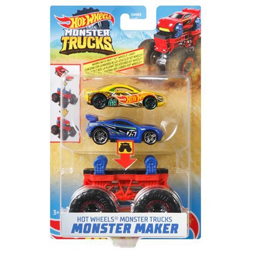 Hot Wheels Monster Trucks Monster Maker Mix 1 Case of 4