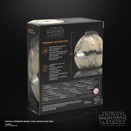 Star Wars The Black Series Electronic Thermal Detonator with Advanced LEDs and Sound Effects