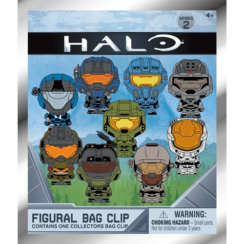 Halo Series 2 3D Foam Bag Clip Random 6-Pack