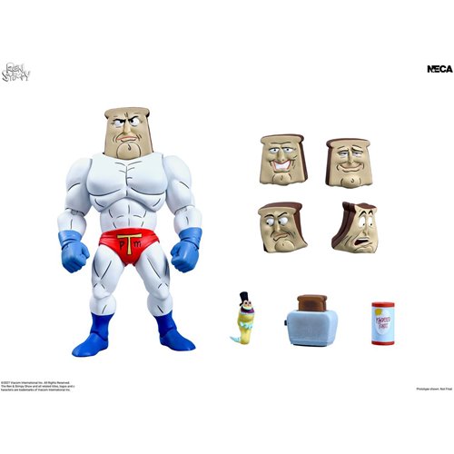 The Ren & Stimpy Show Ultimate Powdered Toast Man 7-Inch Scale Action Figure