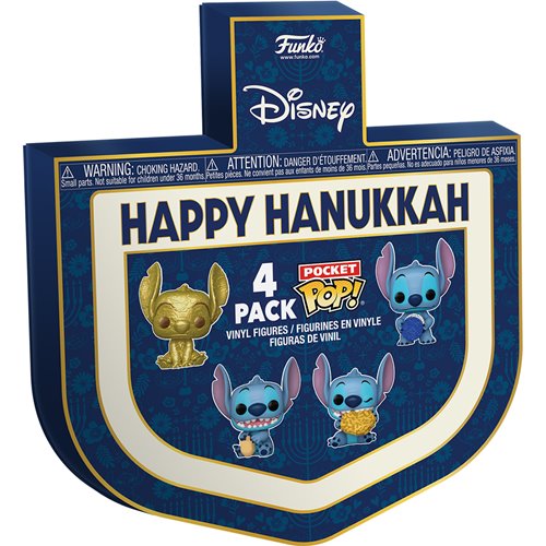 Lilo & Stitch Hanukkah Pocket Pop! Mini-Figure Dreidel 4-Pack Set