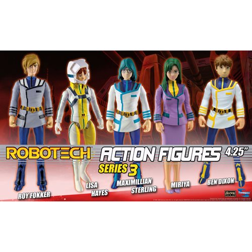 Robotech 4-Inch Poseable Series 3 Action Figures Set of 5