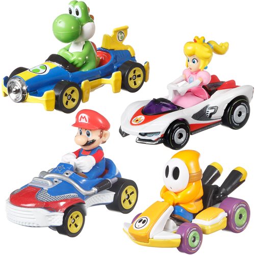 Hot Wheels Mario Kart 2023 Mix 1 Vehicle 4-Pack