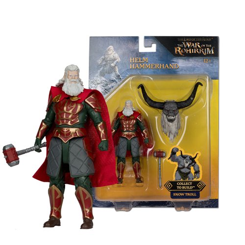 The Lord of the Rings: The War of the Rohirrim Build-A Wave 1 Helm Hammerhand 4-Inch Scale Action Fi
