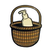 Lotion Basket Enamel Pin