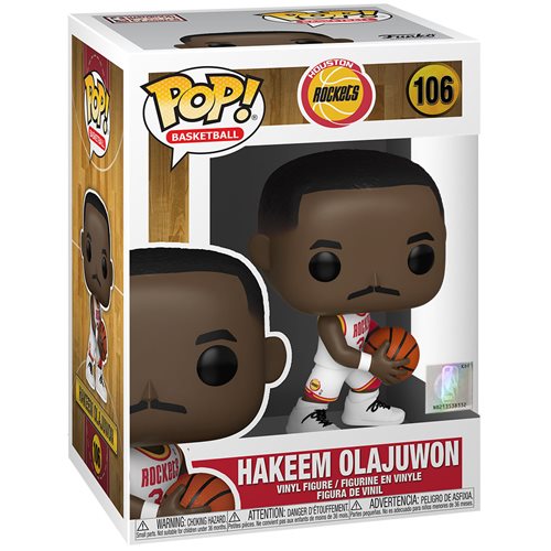 NBA: Legends Hakeem Olajuwon (Rockets Home) Pop! Vinyl Figure