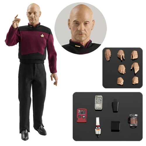 Dragon 1/6 Star Trek Captain Picard Action Figure with Accessories 