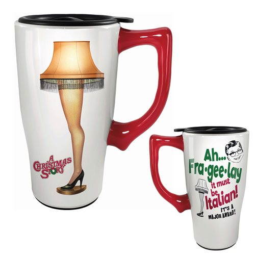 A Christmas Story Leg Lamp 18 oz. Ceramic Travel Mug with Handle