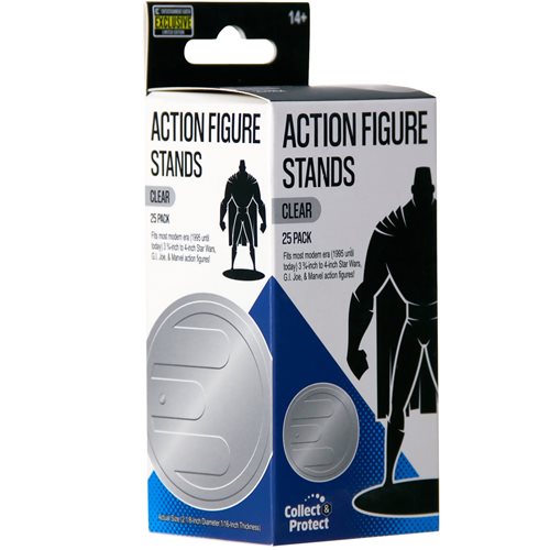 Action Figure Stands 25-Pack - Clear