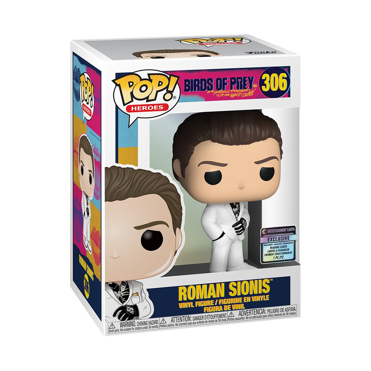 Birds of Prey Roman Sionis Pop! Vinyl Figure with Collectible Card -  Entertainment Earth Exclusive