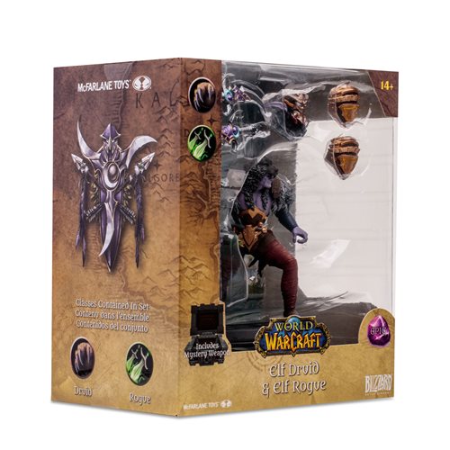 World of Warcraft Wave 1 Elf Druid Rogue Epic 1:12 Scale Posed Figure