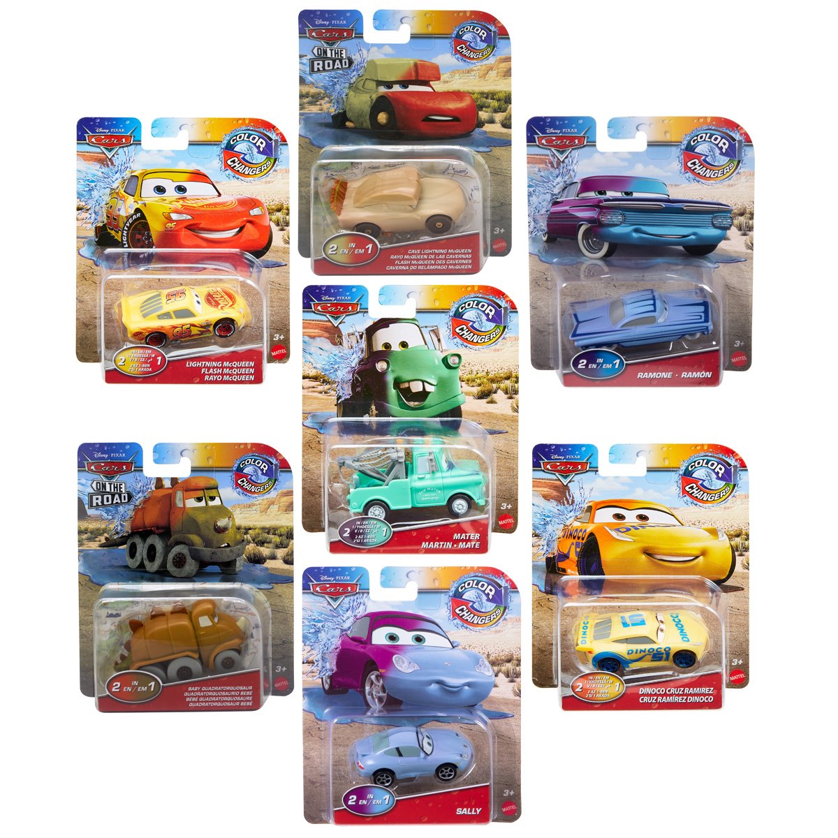 Disney Pixar Cars 1:55 Scale Die-Cast Metal Vehicles Case of 12