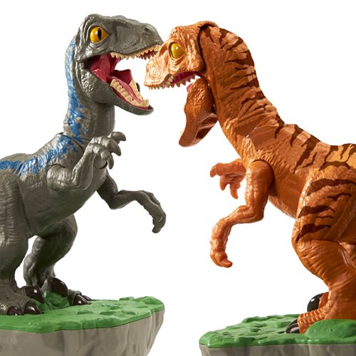 Jurassic World: Dominion Rock 'Em Sock 'Em Robots Blue vs. Atrociraptor Game