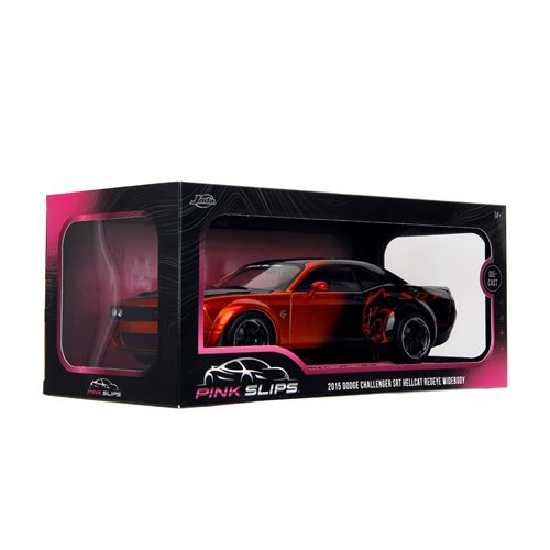 Pink Slips Wave 1 2015 Dodge Challenger SRT Hellcat Redeye Widebody 1:18 Scale Die-Cast Metal Vehicl