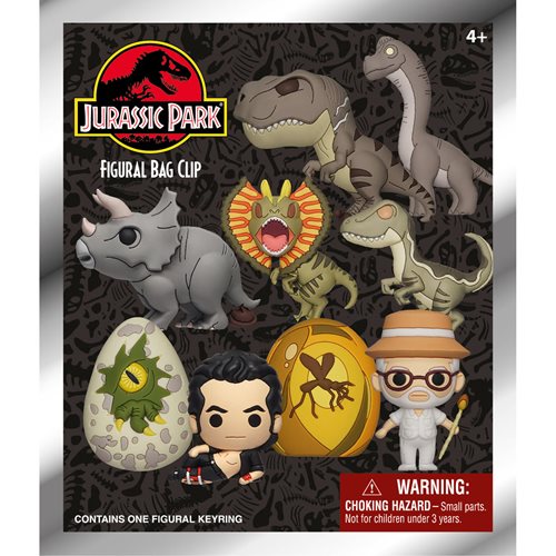 Jurassic Park 3D Foam Bag Clip Random 6-Pack