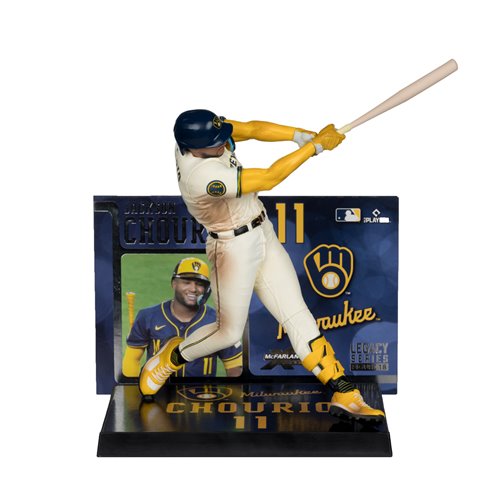 MLB SportsPicks Milwaukee Brewers Jackson Chourio 7-Inch Posed Figure