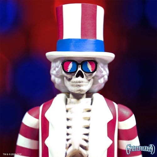 Grateful Dead Uncle Sam Skeleton 3 3/4-Inch ReAction Figure