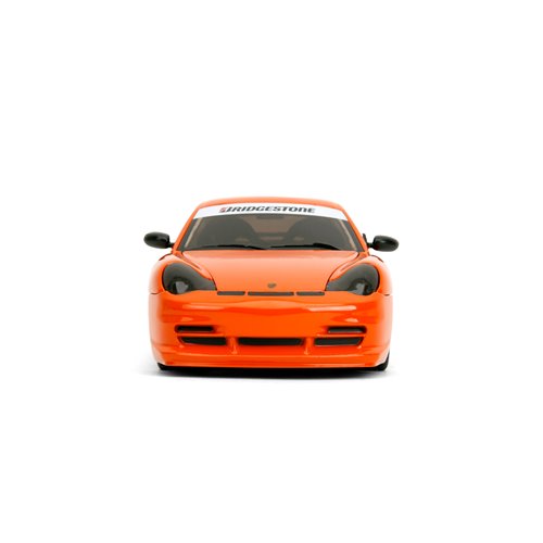 Hyper-Spec Porsche 911 GT3 RS 996 Glossy Orange 1:24 Scale Die-Cast Metal Vehicle